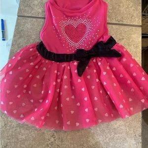 “Great Choice” Pink / White / Silver Puppy/ Dog Dress Size: M
